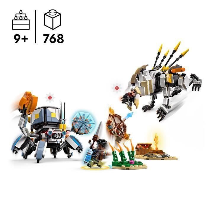LEGO 77037 Horizon Adventures Aloy y Varl contra Testudien y Sawtooth - Juego de 9 años 1