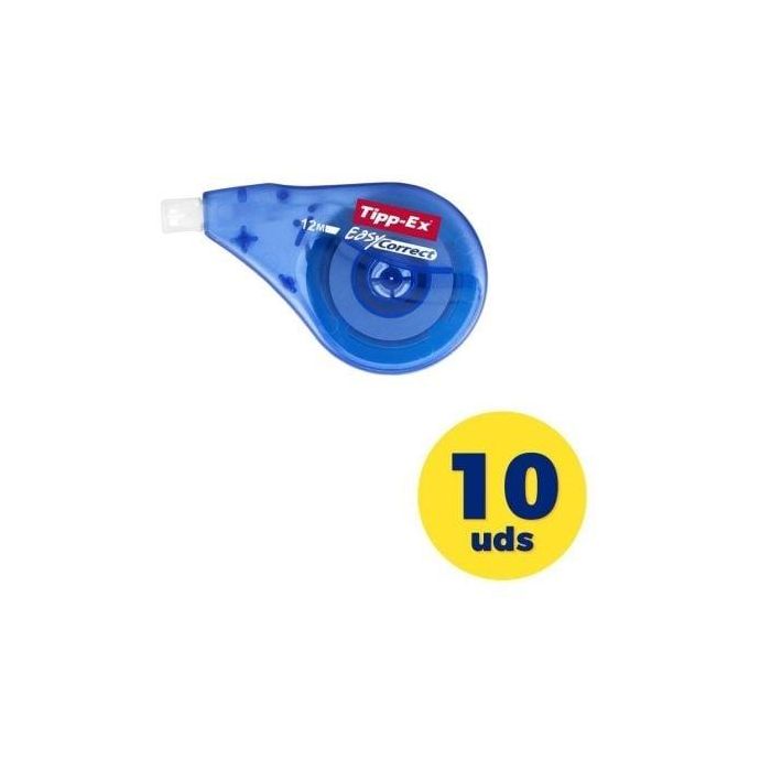 Tipp-Ex Cinta Correctora Easycorrect 4,2 mm x 12M, Caja de 10 Unidades 0 Tipp-Ex Cinta Correctora Easycorrect 4,2 mm x 12M, Caja de 10 Unidades 0