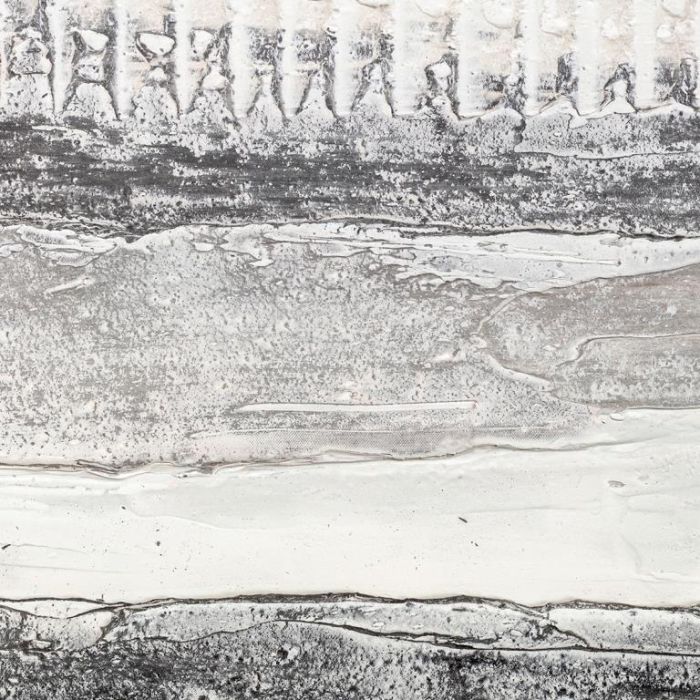 DKD Home Decor Cuadro Abstracto Beige Gris Lienzo Pino Pintado a Mano 100x100 cm (2 Unidades) 3