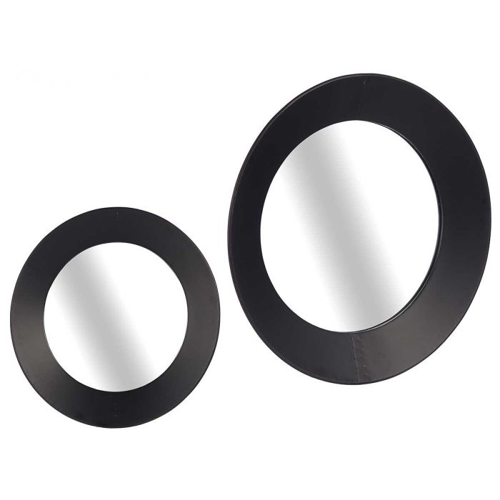 Espejo Redondo Negro 60 cm - Giftdecor, Cristal y Metal Espejo Redondo Negro 60 cm - Giftdecor, Cristal y Metal