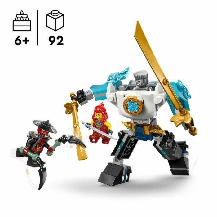 LEGO NINJAGO 71827 Armadura superrobótica de Zane: juego de rol ninja para niños de 6 años en adelante 2