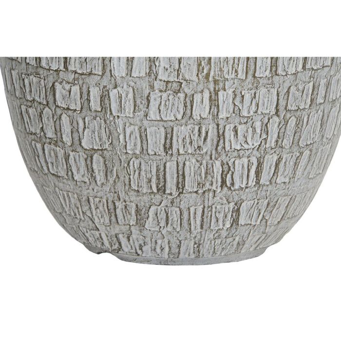 Set de Maceteros Home ESPRIT Gris Fibra de Vidrio Magnesio 55 x 55 x 55,5 cm (3 Unidades) 3