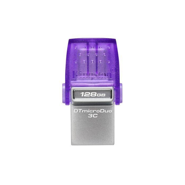 Memoria USB Kingston microDuo 3C Negro Morado 128 GB 2