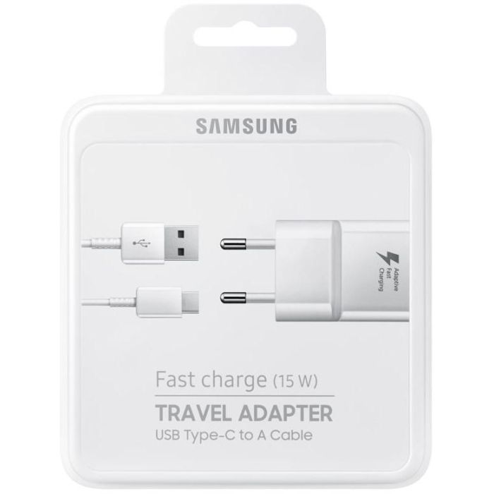 Samsung EP-TA20 Cargador Rápido 15W con Cable USB Tipo-C 1.5m Blanco para Móviles y Tablets 4
