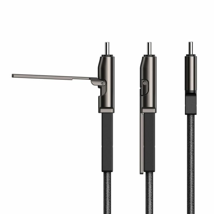 Cable USB KSIX Negro 1 m 3