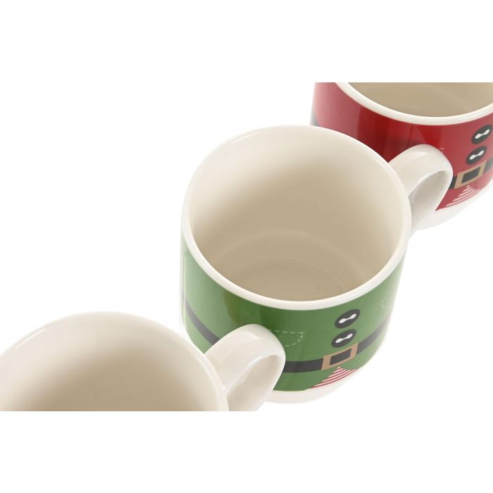 Taza Navidad Tradicional DKD Home Decor Rojo Verde 8.5 x 8.5 x 12 cm Set de 2 (6 Unidades) 3 Taza Navidad Tradicional DKD Home Decor Rojo Verde 8.5 x 8.5 x 12 cm Set de 2 (6 Unidades) 3