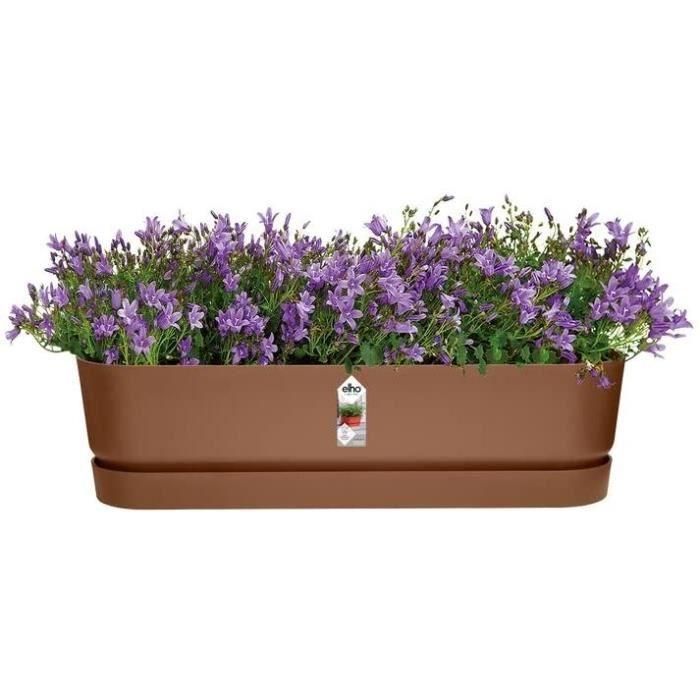 Greenville Oval Planter - Plastic - Ø70 - marrón congelado 2