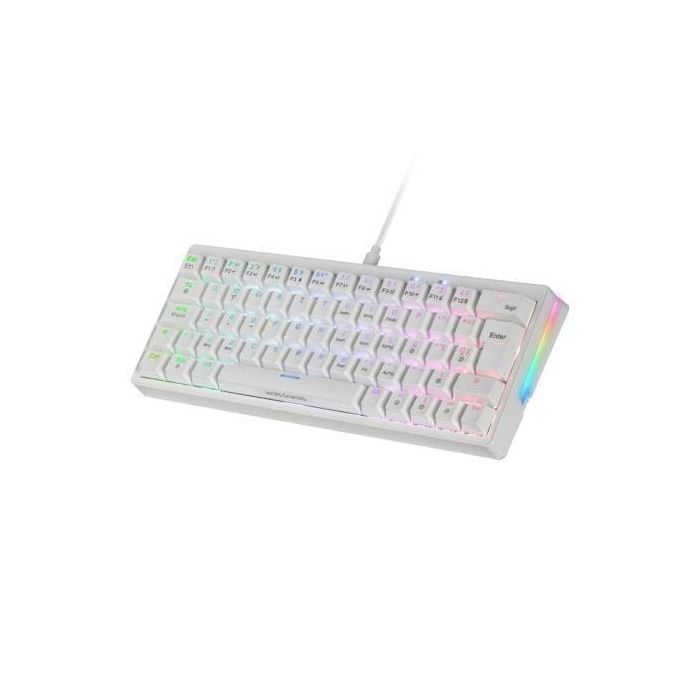 Teclado Gaming Mecánico Mars Gaming MKMINIPRO/ Switch Amarillo/ Blanco 1 Teclado Gaming Mecánico Mars Gaming MKMINIPRO/ Switch Amarillo/ Blanco 1