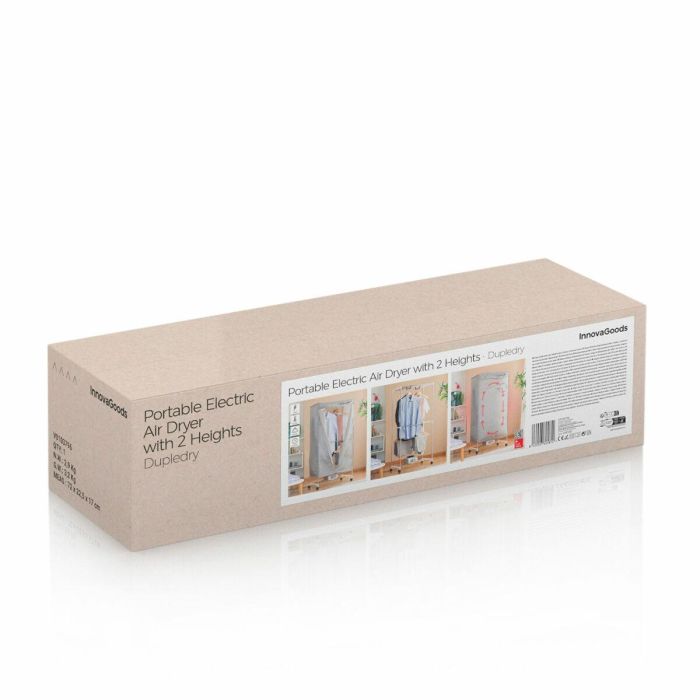 Secadora Eléctrica Portátil de 2 Alturas Dupledry InnovaGoods 1200 W 1 Secadora Eléctrica Portátil de 2 Alturas Dupledry InnovaGoods 1200 W 1
