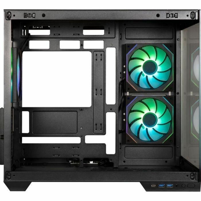 Bitfenix BIT4712883219573 Caja de PC Cube ATX Negra Vidrio Templado USB-C A-RGB 1