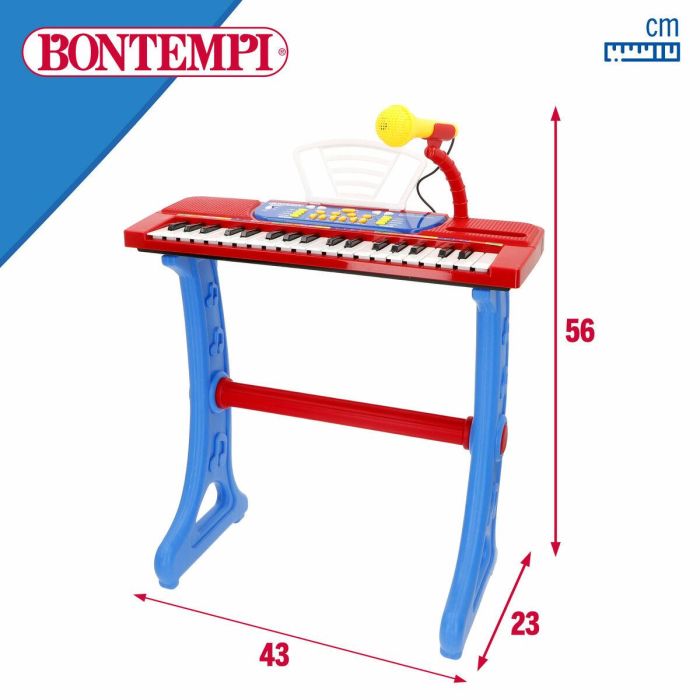 Teclado 37 Teclas Bontempi 43 x 56 x 23 cm (2 Unidades) 1 Teclado 37 Teclas Bontempi 43 x 56 x 23 cm (2 Unidades) 1