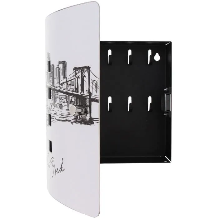 Burg Wachter Armario para llaves 6204/10 Ni Skyline NY Burg Wachter Armario para llaves 6204/10 Ni Skyline NY