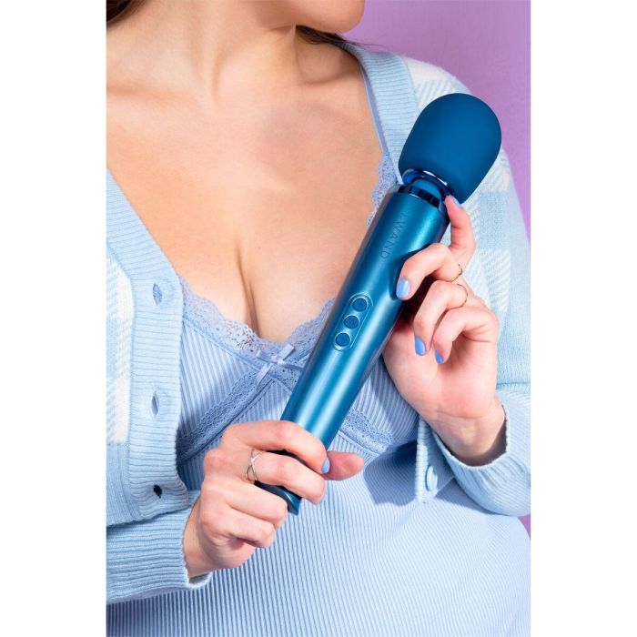 Varita Masajeadora Recargable Le Wand Pacific Blue Azul 4 Varita Masajeadora Recargable Le Wand Pacific Blue Azul 4
