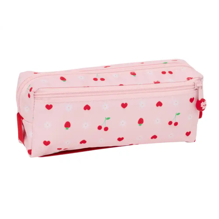 Safta Estuche Portatodo Triple Glowlab Frutitas con Goma Elástica Pequeño 85x220x60 mm 1