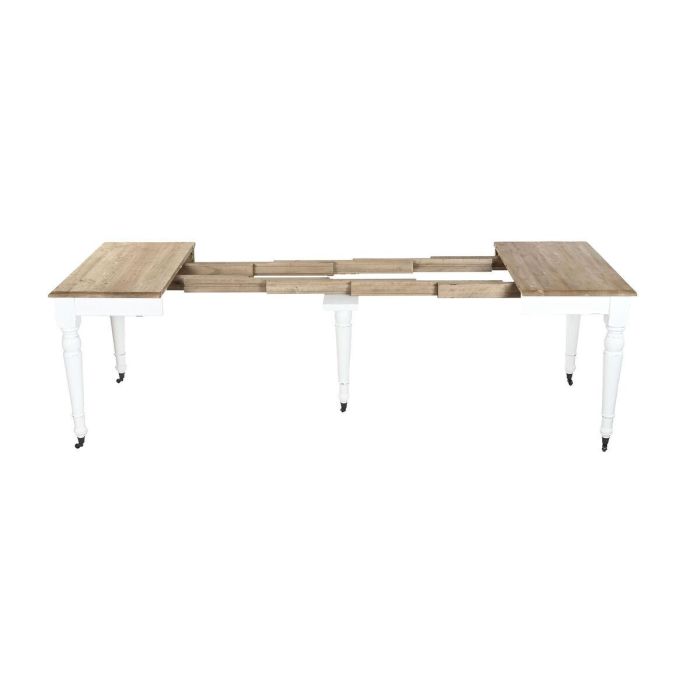Mesa de Comedor Home ESPRIT Blanco Abeto 100 x 100 x 78 cm 10