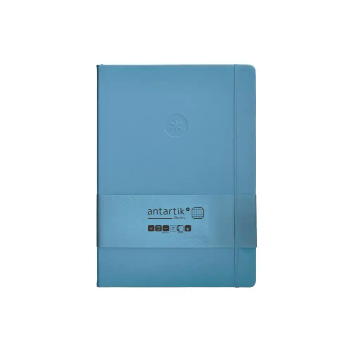 Antartik Cuaderno A4 Tapa Dura Hojas Cuadriculadas Azul Claro 100 Hojas 80gr FSC 1