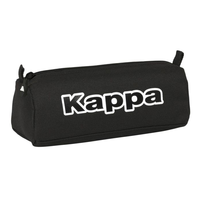 Estuche Escolar Kappa Black Negro (21 x 8 x 7 cm) 1