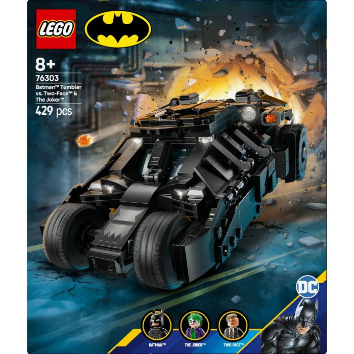 Lego Juego de Construcción de Bloques Tumbler de Batman vs Two-Face y The Joker Marvel. Set con Vehículo y Figuras +8 Años 10 Lego Juego de Construcción de Bloques Tumbler de Batman vs Two-Face y The Joker Marvel. Set con Vehículo y Figuras +8 Años 10