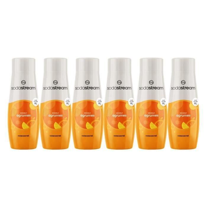 Set de 6 concentrados de sabor SODASTREAM CITRUS - 440ml