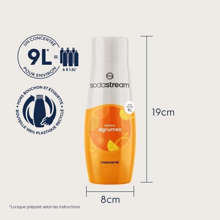 Set de 6 concentrados de sabor SODASTREAM CITRUS - 440ml 5