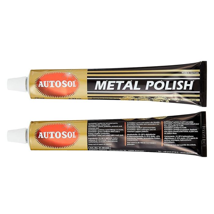 Autosol Pack 4 Unidades X Autosol Pulimento Para Metales Tubo 75 mL 6 Autosol Pack 4 Unidades X Autosol Pulimento Para Metales Tubo 75 mL 6