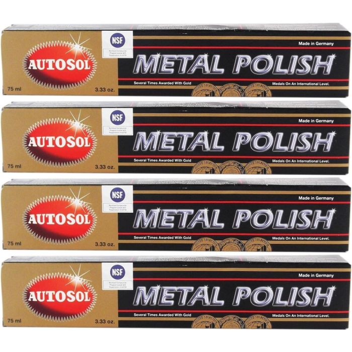 Pack 4 Unidades X Autosol Pulimento Para Metales Tubo 75 mL SOL01001000X4 Pack 4 Unidades X Autosol Pulimento Para Metales Tubo 75 mL SOL01001000X4