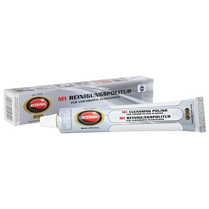 Autosol SOL01001910X3 Pack 3x Pulimento M1 para Plásticos Cromados Tubo 75 mL - Limpia y Protege Autosol SOL01001910X3 Pack 3x Pulimento M1 para Plásticos Cromados Tubo 75 mL - Limpia y Protege