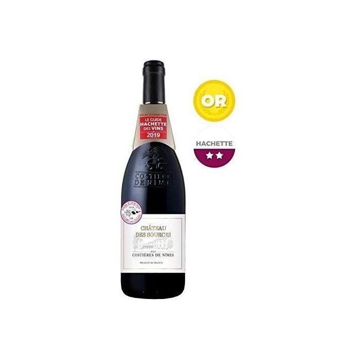 Château des Sources 2018 Costieres de Nîmes - vino tinto Côtes du Rhône 2