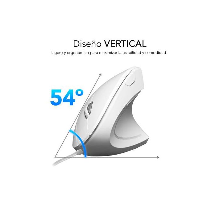 SUBBLIM GLIDE VERTICAL ERGO WIRED MOUSE WHITE 2 SUBBLIM GLIDE VERTICAL ERGO WIRED MOUSE WHITE 2