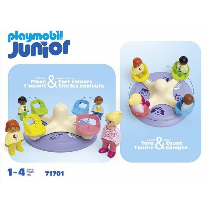 Playmobil Carrusel de Figuras Junior para Bebés y Niños. Incluye 1 figura Junior y 2 infantiles. Edad +1 año. 2 Playmobil Carrusel de Figuras Junior para Bebés y Niños. Incluye 1 figura Junior y 2 infantiles. Edad +1 año. 2