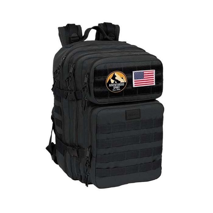 Safta Mochila para Portátil 15,6'' Militar Negro Colección Basics 300x230x480 mm