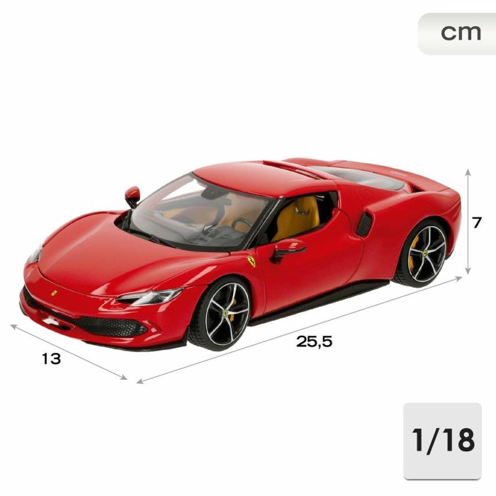 Coche Bburago Ferrari 296 GTB 1:18 3 Coche Bburago Ferrari 296 GTB 1:18 3