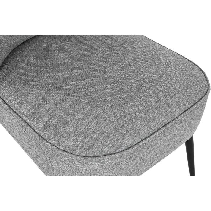 Sillón DKD Home Decor Gris Metal 55 x 64 x 72,5 cm 5 Sillón DKD Home Decor Gris Metal 55 x 64 x 72,5 cm 5