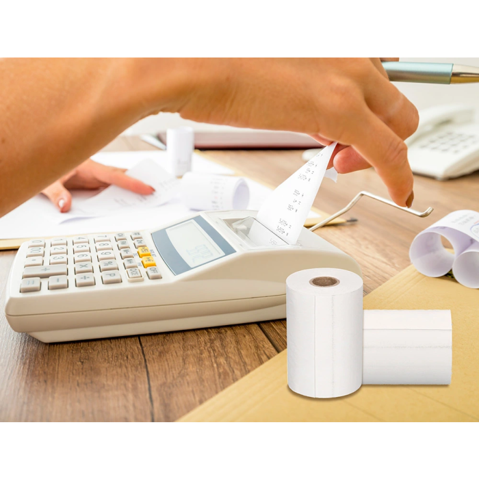 Q-connect Rollo de Papel Térmico para Sumadoras y Cajas Registradoras 57x40x11 mm 58 gr Sin Bisfenol A