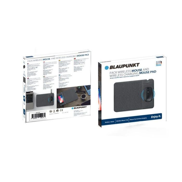 BLAUPUNKT Cargador Inalámbrico + Alfombrilla de Carga | Modelo Compatible con Móviles