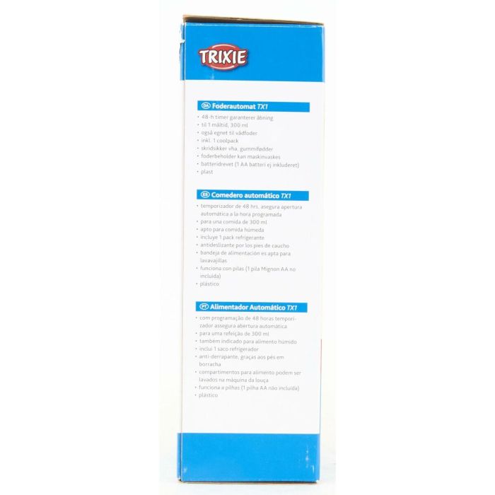 Comedero para Mascotas Trixie Blanco Negro Plástico 300 ml 20