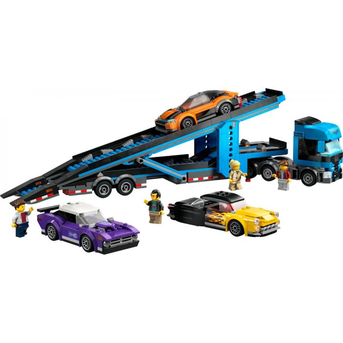 LEGO 60408 City Transporte de Coches Deportivos, 4 Vehículos para Niños 1 LEGO 60408 City Transporte de Coches Deportivos, 4 Vehículos para Niños 1