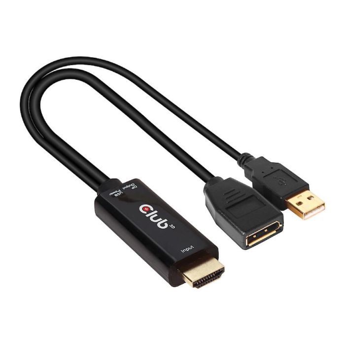Club 3D Adaptador HDMI 2.0 a DisplayPort 1.2, 4K 60Hz HDR Activo, CAC-1331 1