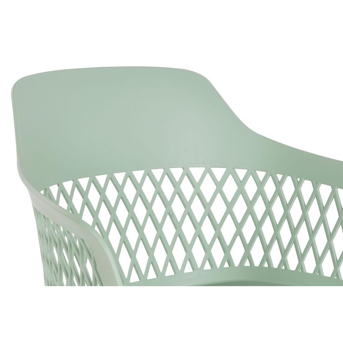 DKD Home Decor Silla Shenglong 3 Scandi Urban Verde PP Metal 57x57x80.5 cm 1