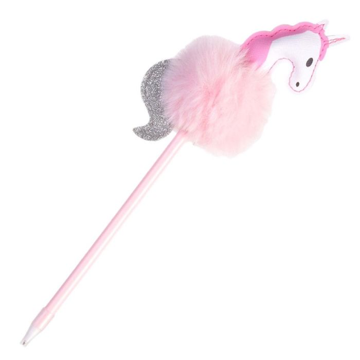 Creatrice de Genie Bolígrafo Flamenco/Unicornio My Funny Papet con Pompón Tinta Azul 5