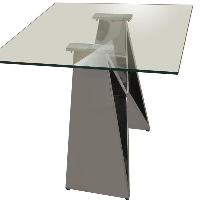 Mesa auxiliar Alexandra House Living Gris Transparente 55 x 55 x 55 cm 4