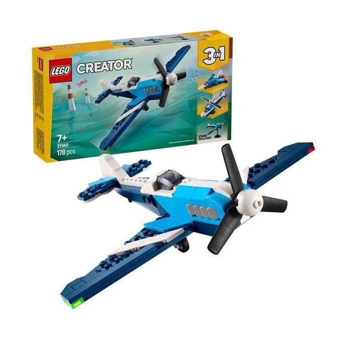 Juego de construccion aeronave: avión de carreras lego creator 3 Juego de construccion aeronave: avión de carreras lego creator 3