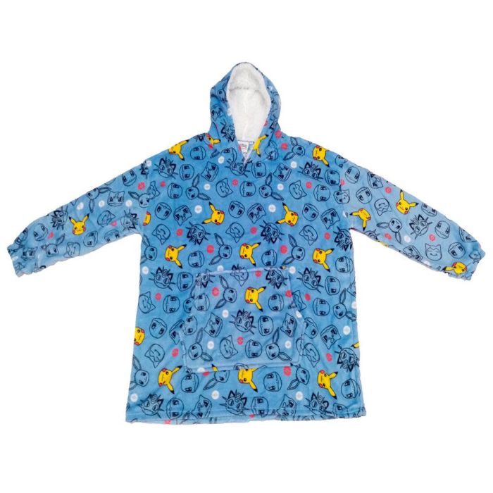 Bata sudadera oversize Pokemon coral infantil 2 Bata sudadera oversize Pokemon coral infantil 2