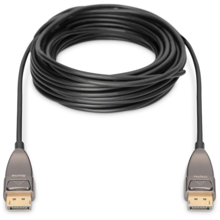 DIGITUS DisplayPort AOC Hybrid Glasfaserkabel. UHD 8K. 10m 2