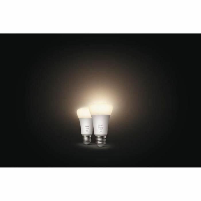 Philips Hue Bombillas LED Inteligentes White E27 - Paquete de 2 Compatibles con Bluetooth 2