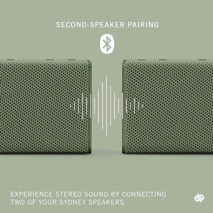 Urbanista Altavoz Portatil Sydney Bluetooth Verde - Sonido Impecable y Diseño Vibrante hasta 5 Horas de Autonomía 9 Urbanista Altavoz Portatil Sydney Bluetooth Verde - Sonido Impecable y Diseño Vibrante hasta 5 Horas de Autonomía 9