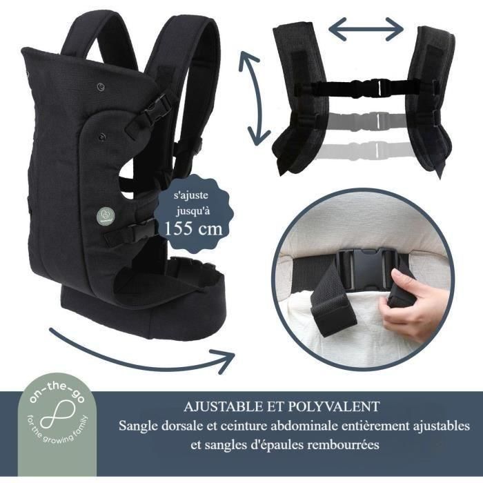 Dreambaby DRE9312742422059 Portabebés Journey Regulable 3-en-1 Cómodo Versátil Recién Nacido hasta 15 kg Negro 2 Dreambaby DRE9312742422059 Portabebés Journey Regulable 3-en-1 Cómodo Versátil Recién Nacido hasta 15 kg Negro 2