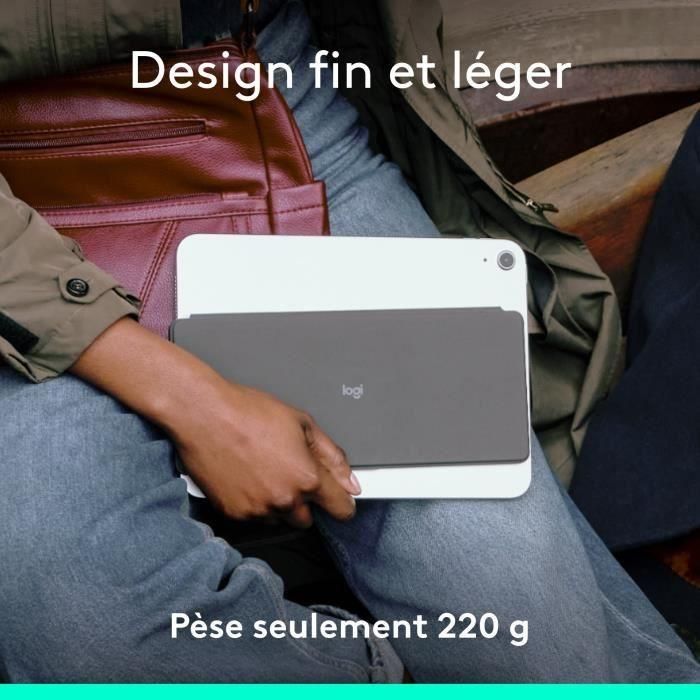 Teclado portátil - Inalámbrico - Logitech - Keys-To-Go 2 - para Ipad - AZERTY - Grafito 1 Teclado portátil - Inalámbrico - Logitech - Keys-To-Go 2 - para Ipad - AZERTY - Grafito 1