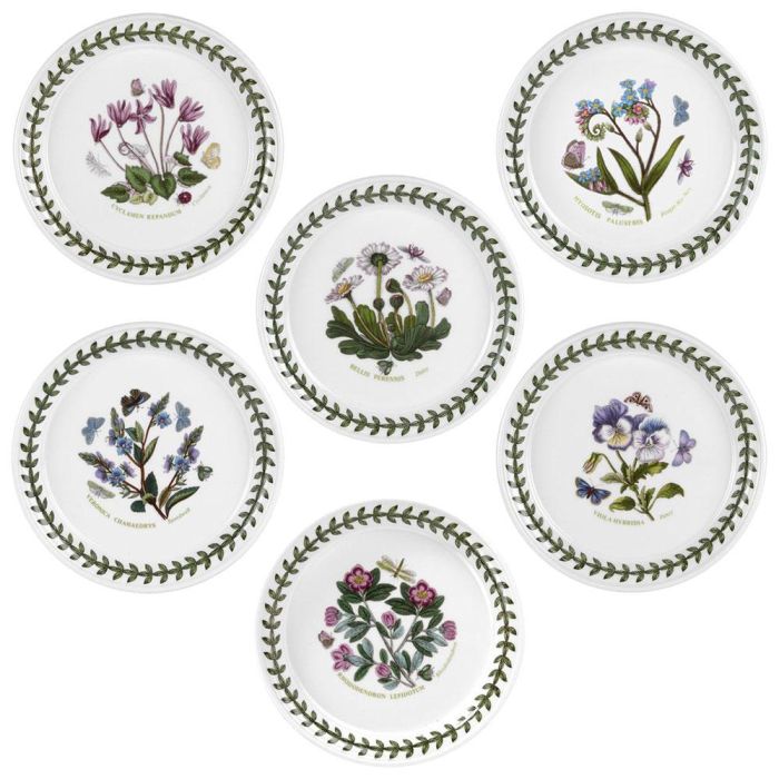 Portmeirion Plato de Pan, Colección Botanic Garden, Diámetro 15 cm, Pack de 6 Unidades 1