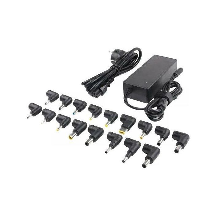 CoreParts Adaptador de Corriente Universal 65W 19V 3.42A para Portátiles, Incluye 17 Puntas DC Intercambiables